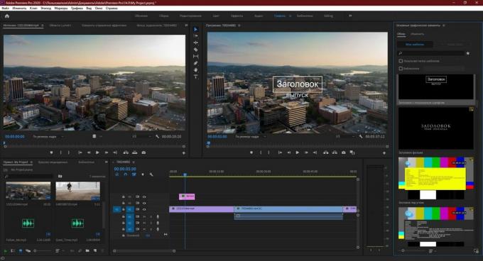 Adobe Premiere Pro: velg riktig tittelmal