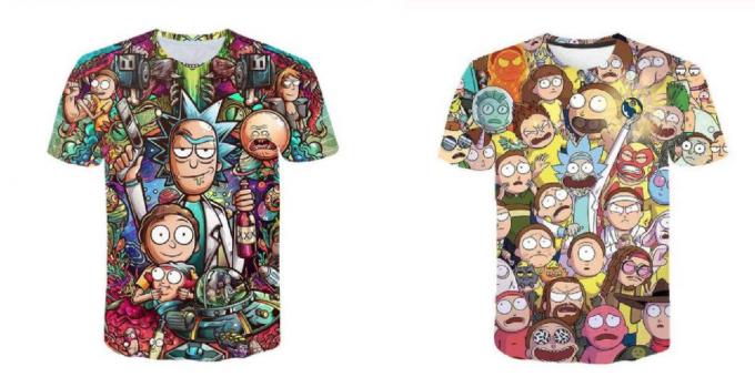 Skjorte Rick og Morty