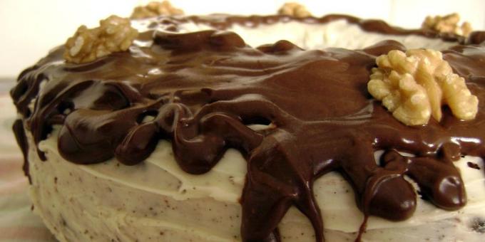 Sjokoladekake med nøtter