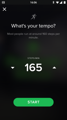 Spotify kjører tempo