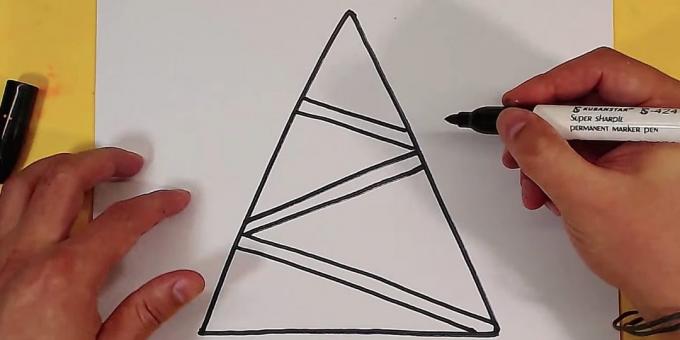hvordan å tegne et tre: legge til en tredje krans