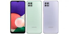 Samsung avslører Galaxy A22 og A22 5G med 90Hz skjermer og 5000mAh batterier