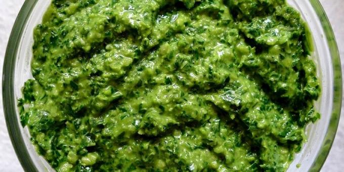 De beste oppskrifter med basilikum pesto av grønn basilikum