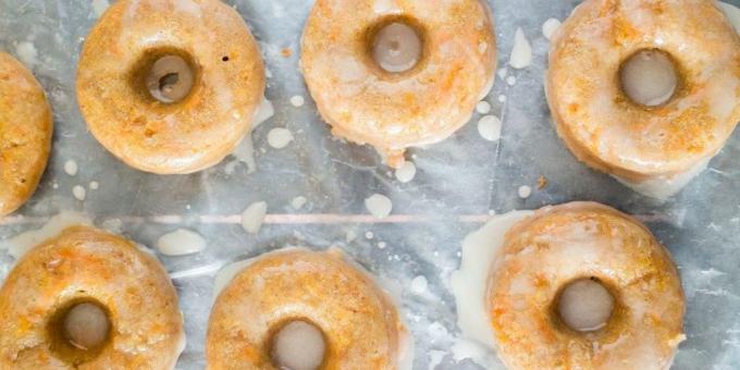 Gulrot donuts med melis