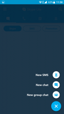 Skype Lite - et universelt program for dialog på Android