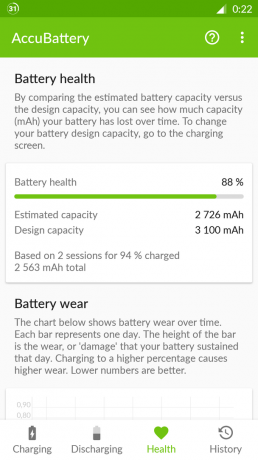 AccuBattery for Android: Helse
