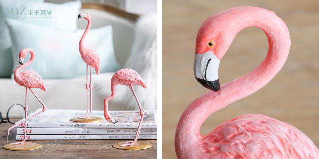 dekorative flamingoer
