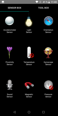 Ulefone Strøm 5. sensorer