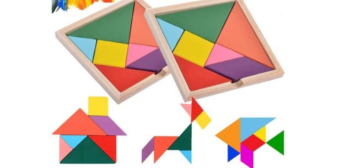 Pedagogiske spill for barn 6 år: tangram