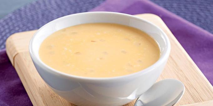 Suppe med smeltet ost - velsmakende og rimelig