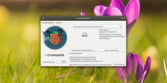 Cronopete backup-programvare