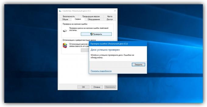 Innebygde Windows program for å sjekke harddisken