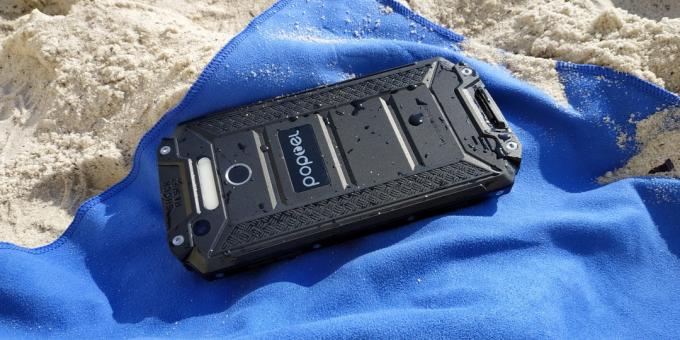 Beskyttet smarttelefon Poptel P9000 Max: Tørking
