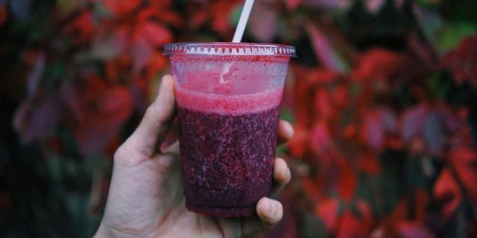 Oppskrifter for Blender: Blueberry smoothie med havregryn