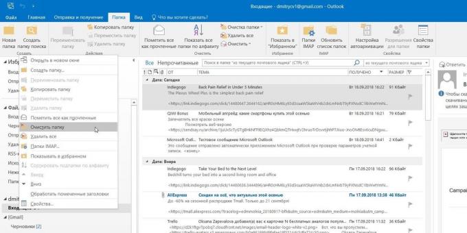 Microsoft Outlook: Opprydding mapper