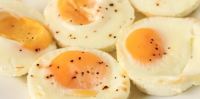 Enkle egg bakt i ovnen