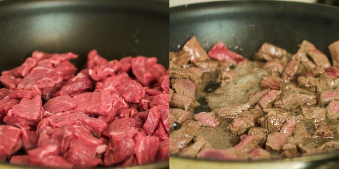 Stek kjøttet og stek 20 minutter