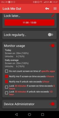 Lock Me Out for Android låser telefonen din, hvis du bruker den for lenge